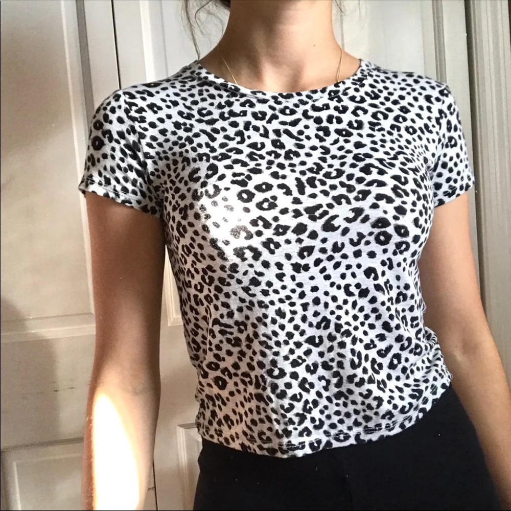 B&W Cheetah Print Tee
